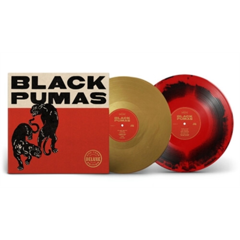 Black Pumas – Black Pumas(Deluxe Edition, Colored Vinyl, Red, Black)- VINYL LP