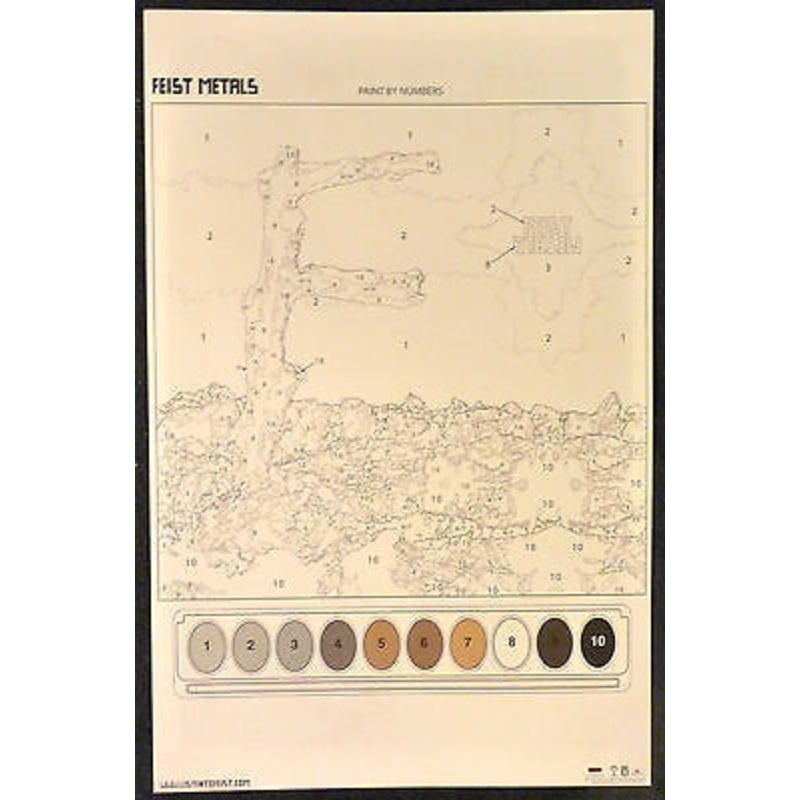 FEIST METALS PAINT BY NUMBERS PROMO POSTER