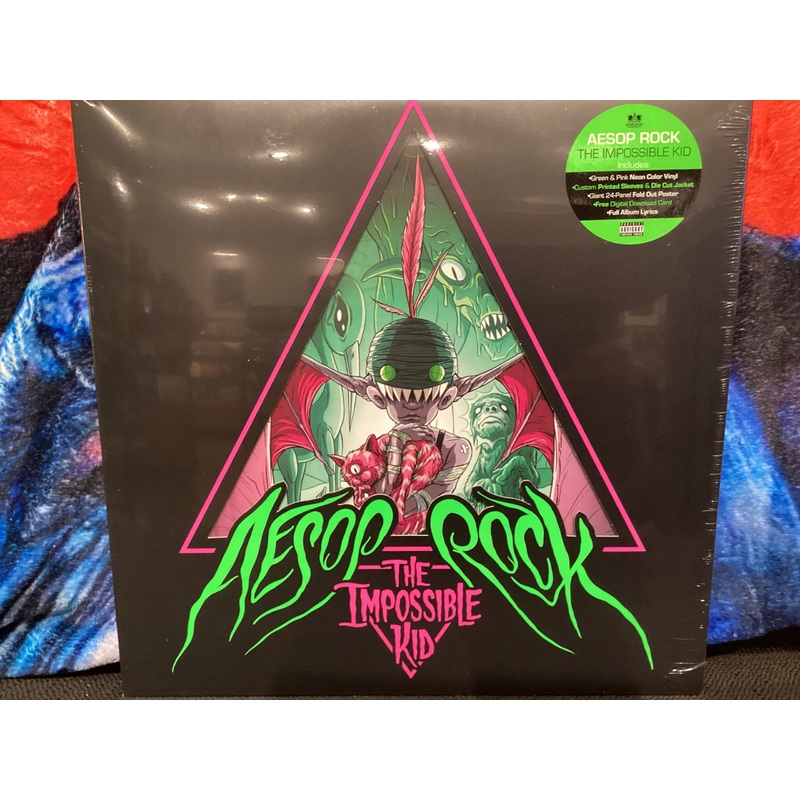 AESOP ROCK – Impossible Kid (2LP / Green & Pink Neon Vinyl)