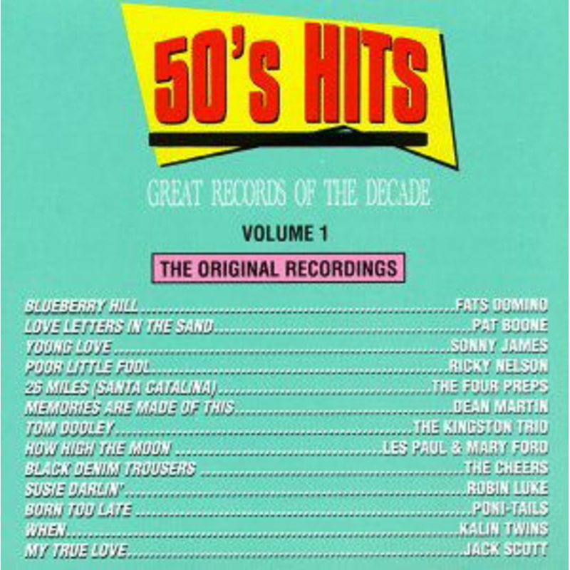 50’s Pop Hits 1 / Various (CD) (1990)