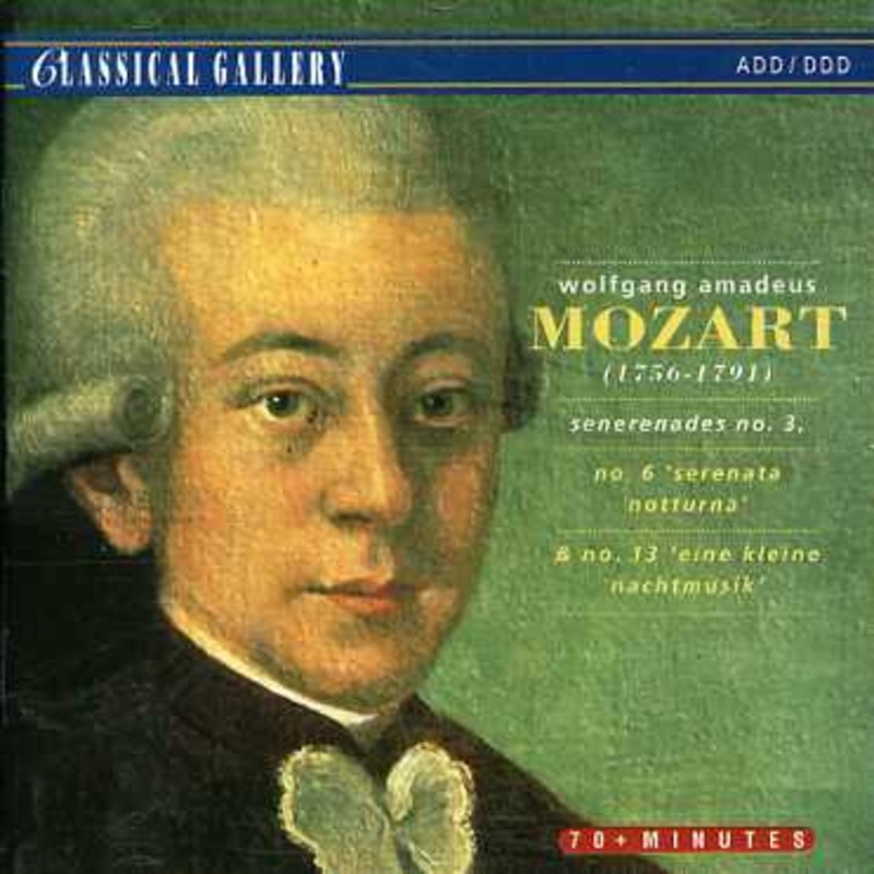 Wolfgang Amadeus Mozart  Wolfgang Amadeus Mozart – Serenades Nos 3 / 6 & 13 (CD) (1993)
