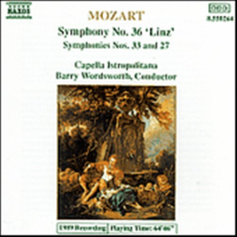 Wordsworth,Barry / CIB  Sinfonien 27+33+36 “Linz” (CD) (1991)