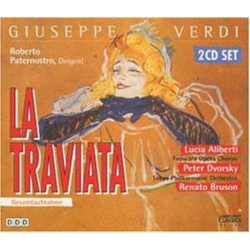 Aliberti Lucia / Dvorsky Peter / Bruson Renato / Fujiwara Opera Chorus / Tokyo Philarmonic Orchestra  La Traviata (CD) (1995)