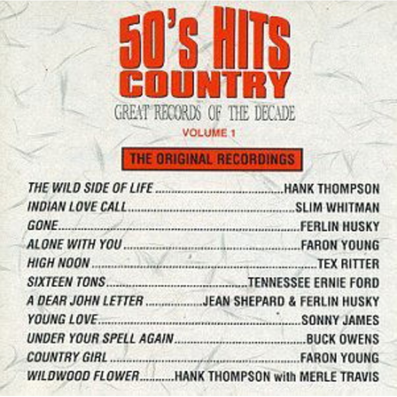 50’s Country Hits 1 / Various (CD) (1990)
