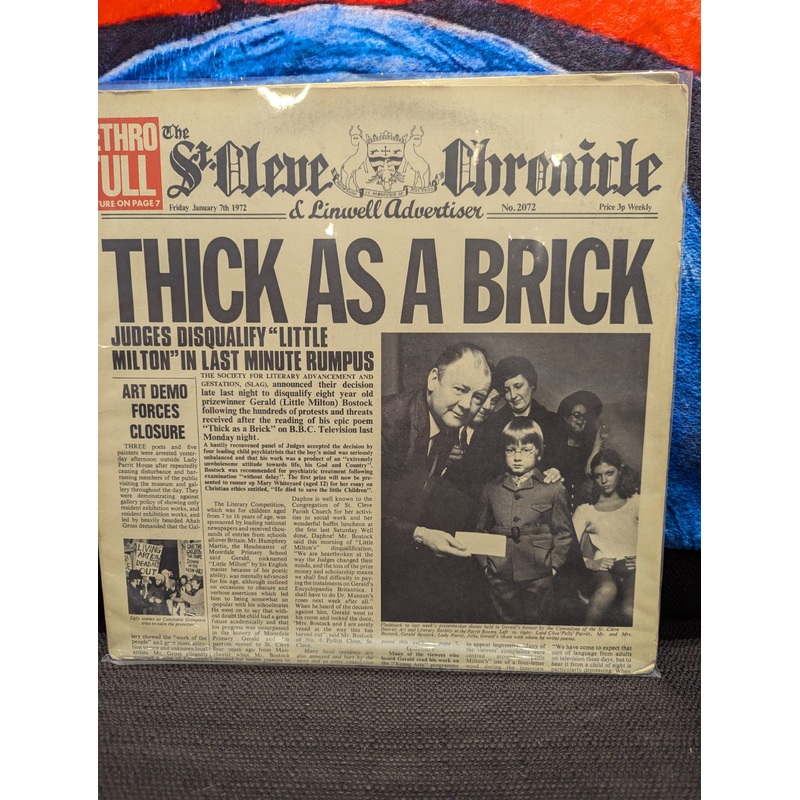 [USED] JETHRO TULL Thick As A Brick LP [NEWSPAPER]
