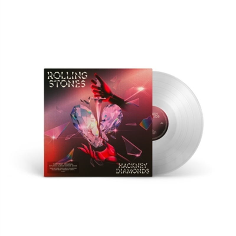 The Rolling Stones – Hackney Diamonds (Indie Exclusive Diamond Clear 180-gram Vinyl) – VINYL LP